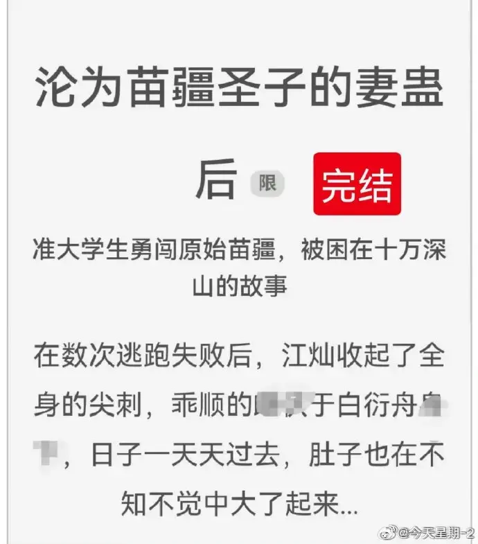《沦为苗疆圣子的妻蛊后》狐狸雨全文免费阅读txt下载-沦为苗疆圣子的妻蛊后狐狸雨全集无删减完整版在线看-热门小说资源分享收藏推荐