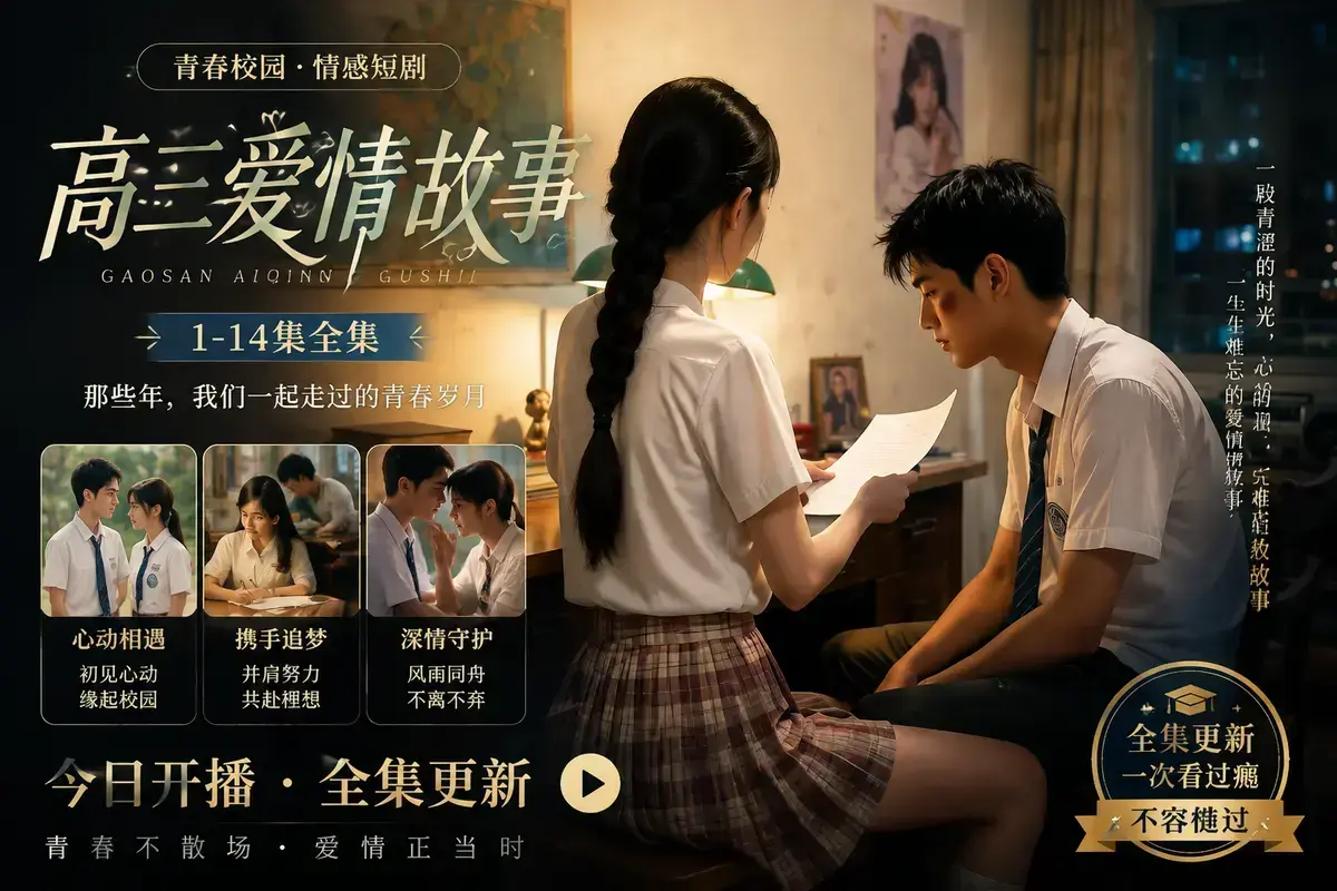 《AI 短剧高三爱情故事》高清完整版在线观看 - 林澈苏晚晴校园恋曲全集 - 高三爱情故事中字无删减网盘下载流畅播放