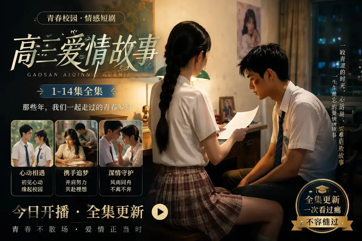 黄果魔改AI短剧《高三爱情故事》高清未删减全集在线观看 - 蓝光修复中字版完整版 - 百度阿里云盘资源直链 - 高清零卡顿免费播放